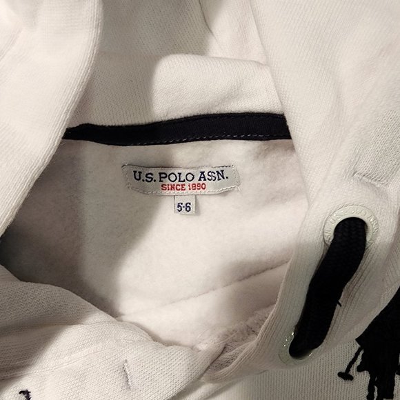 U.S. Polo Assn. BOYS WHITE LOGO HOODIE - Picture 5 of 5
